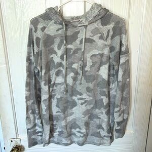 Light grey camo sweater hoodie